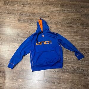 BLUE AND1 Hoodie with Orange